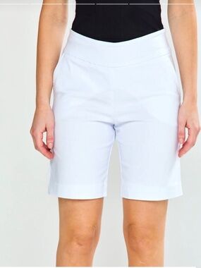 Sara Campbell Slash Pocket White Shorts